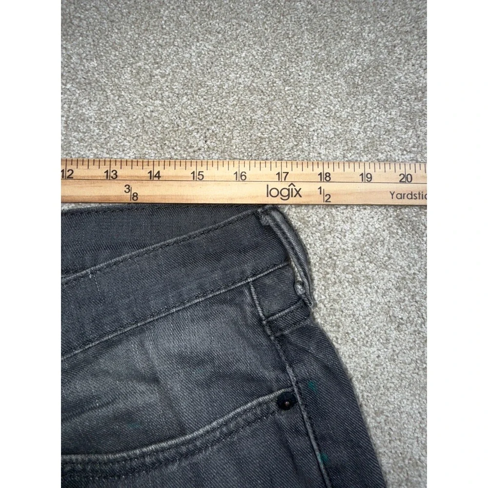 Levi's 514 Straight Fit Jeans Men 34x32 Gray Denim Mid Rise Medium‎ Wash Outdoor